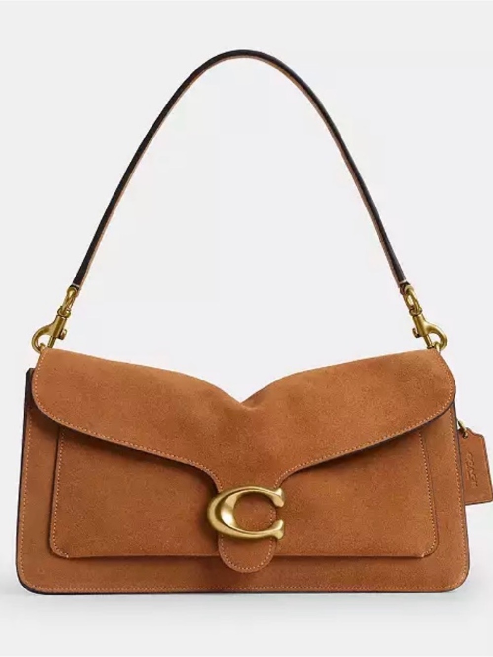 NWT Coach Suede Tabby Shoulder Bag 36 in Caramel